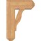 Ekena Millwork Funston Craftsman Smooth Bracket w/ Offset Brace, Western Red Cedar, 7 1/2"W x 18"D x 26"H BKT0806X18X26FST04SWR - alternate 3